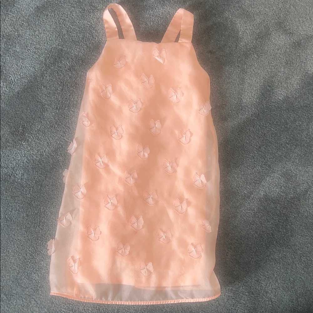 H&M Peach Kids Dress with Floral Accents